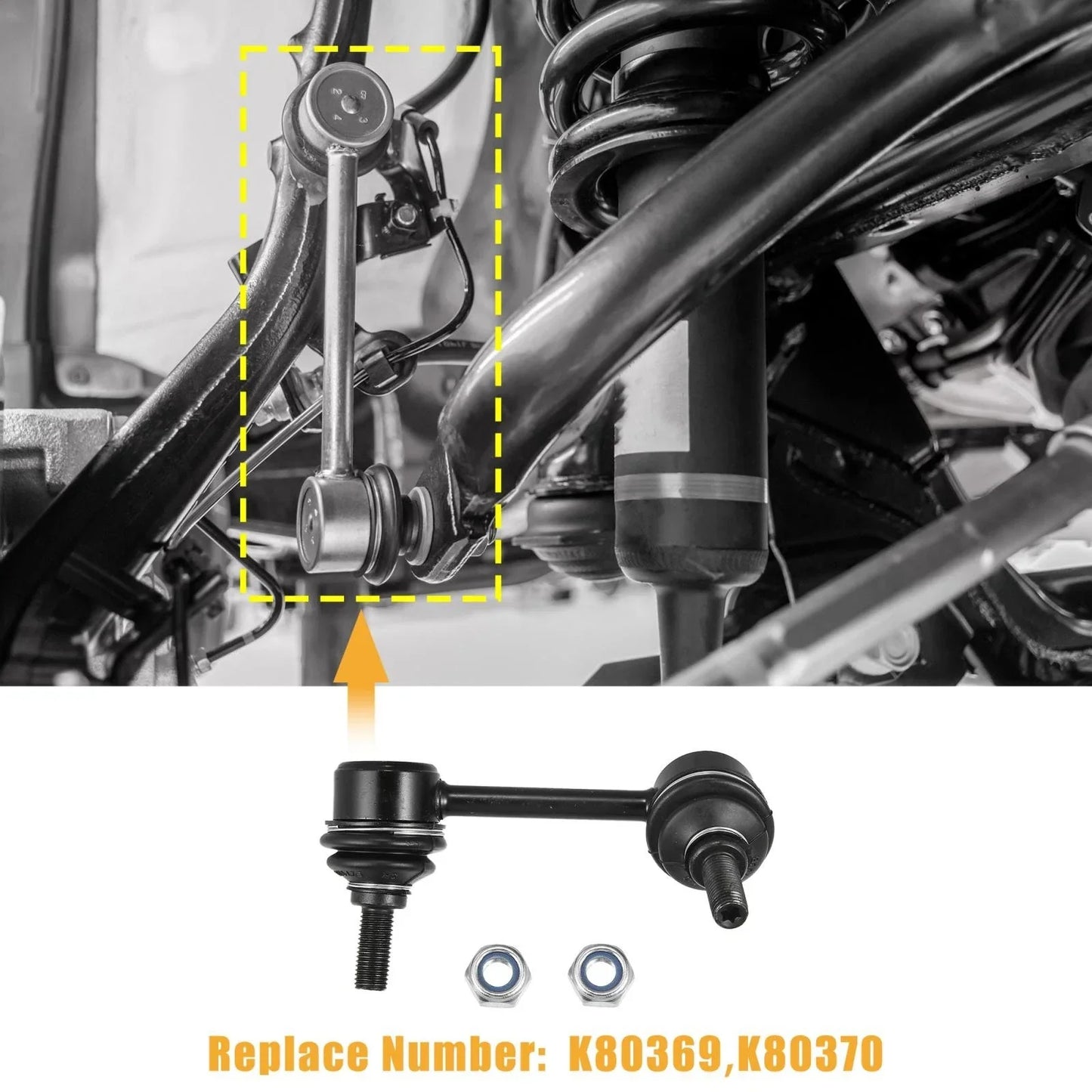 2 x Car Rear Sway Bar Links for Honda CR-V (2002-2003, 2005-2006)