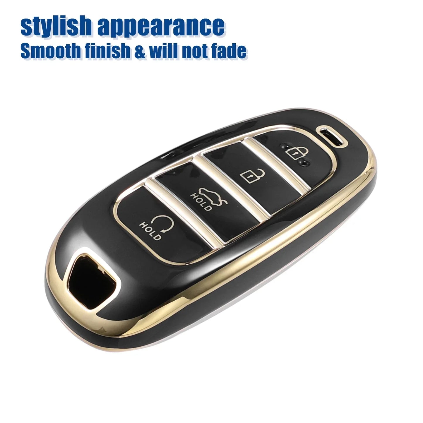 TPU 4 Button Keyless Entry Remote Key Fob Cover for Hyundai Tucson (2016-2023)