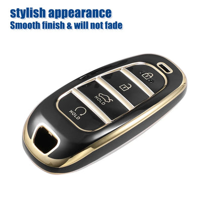 TPU 4 Button Keyless Entry Remote Key Fob Cover for Hyundai Tucson (2016-2023)