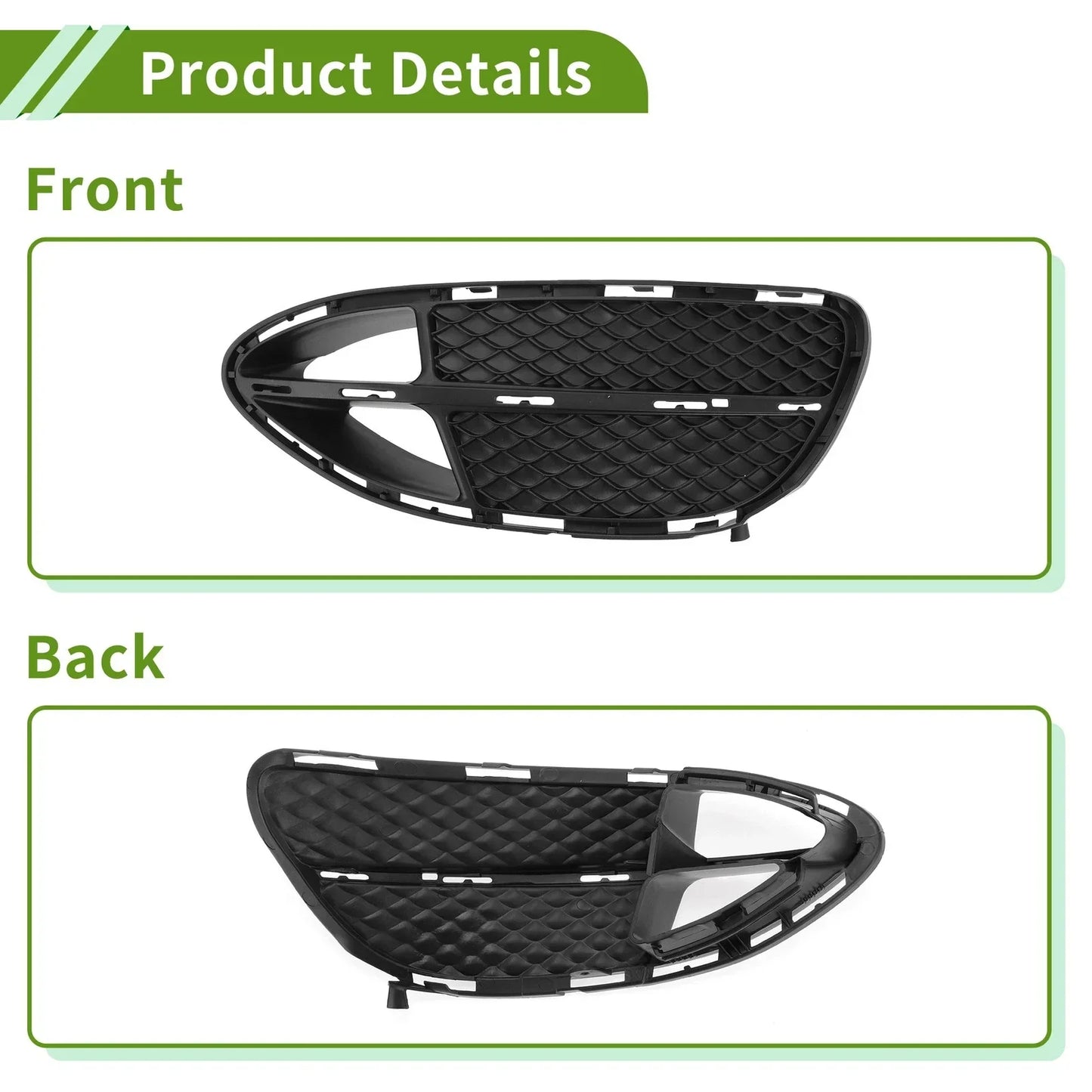 Front Right Fog Light Grill for Mercedes Benz W212 (2014-2016)