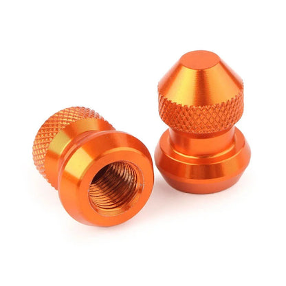 Orange Tire Valve Stems Dust Covers for Car Auto Wheel Accessories