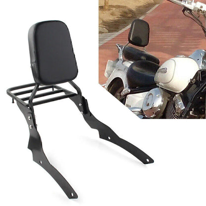 Backrest Sissy Bar Luggage Rack for Yamaha V-Star XVS400 XVS650 (98-13)