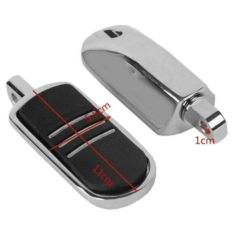 Chrome Rear Passenger Footpeg Mount for Harley Touring Street Glide (93-2025)