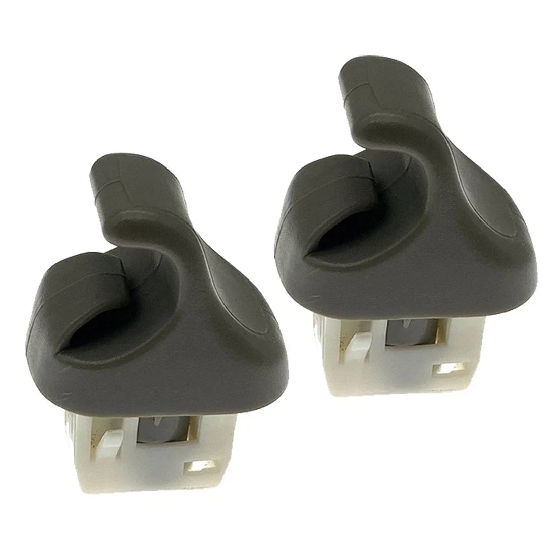 2 x Sun Visor Clip Holder Gray for Honda Accord (2008-2012)