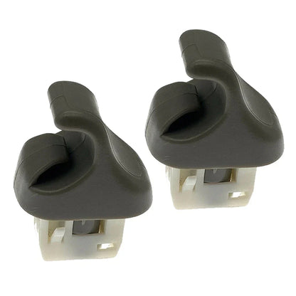 2 x Sun Visor Clip Holder Gray for Honda Accord (2008-2012)