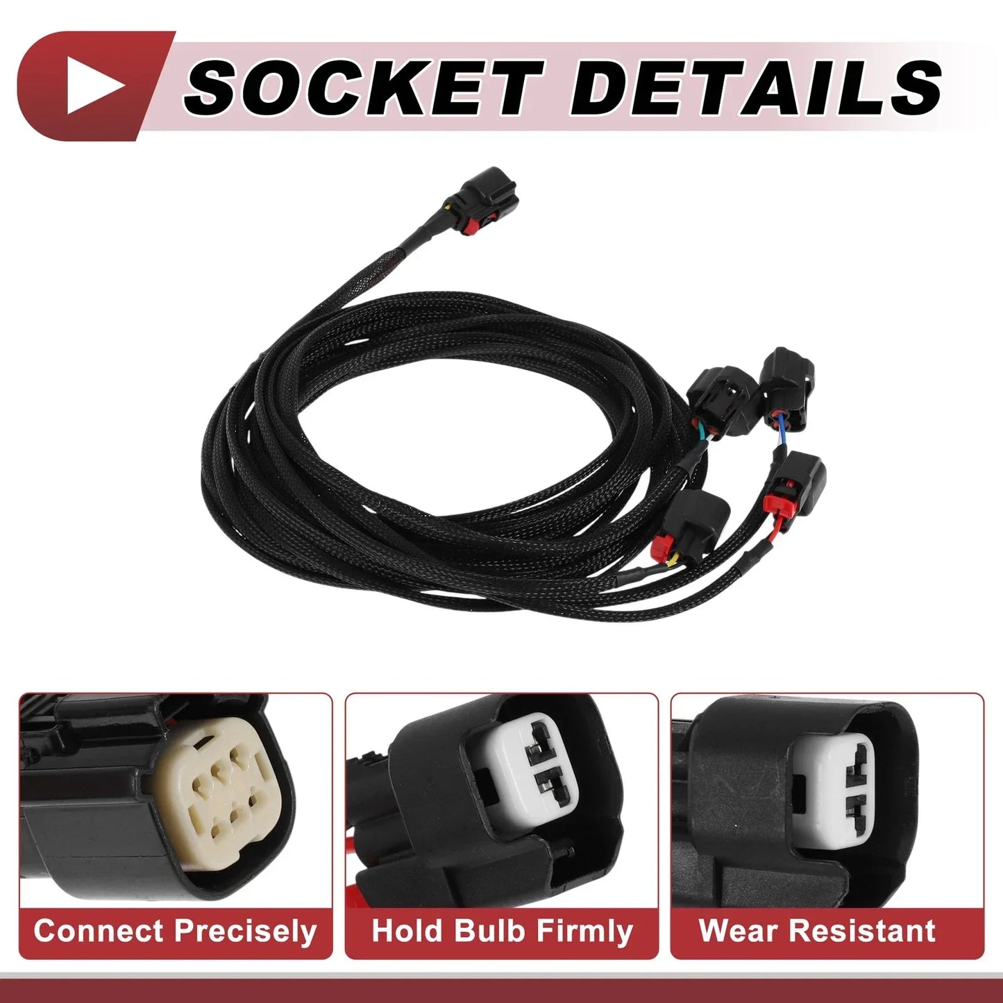 Headlight Light Socket Wiring for Dodge Challenger (2015-2023)