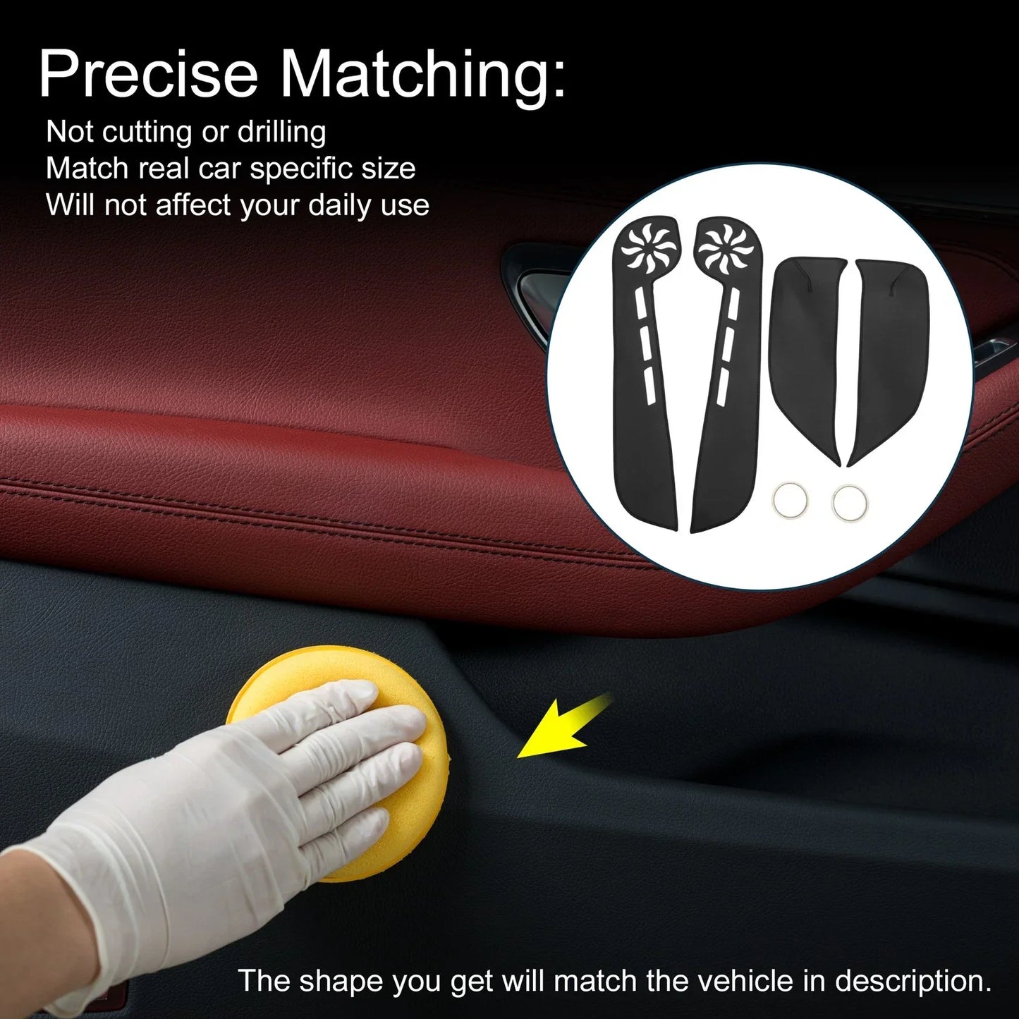Car Door Anti Kick Pad Sticker Protector for Honda Civic (2000-2009)