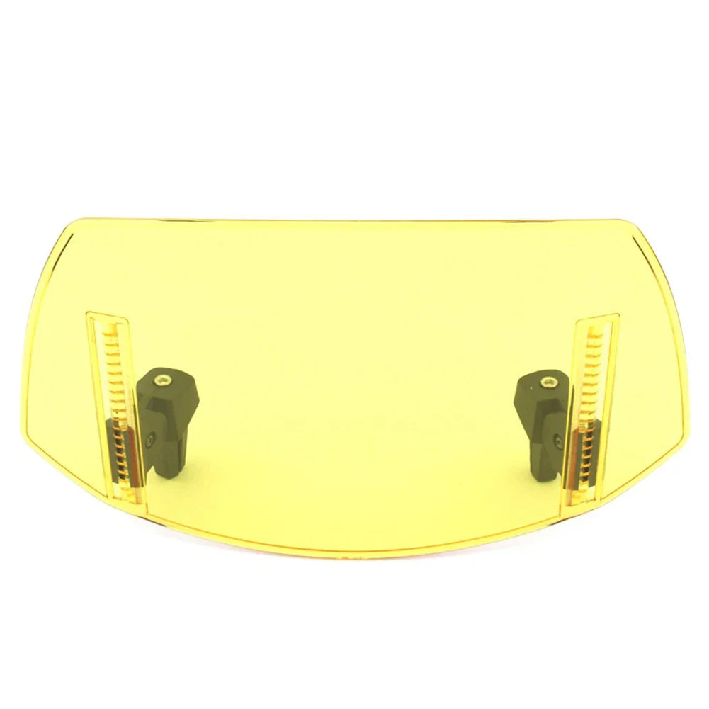 Universal Windshield Deflector for Motorcycle - Yellow