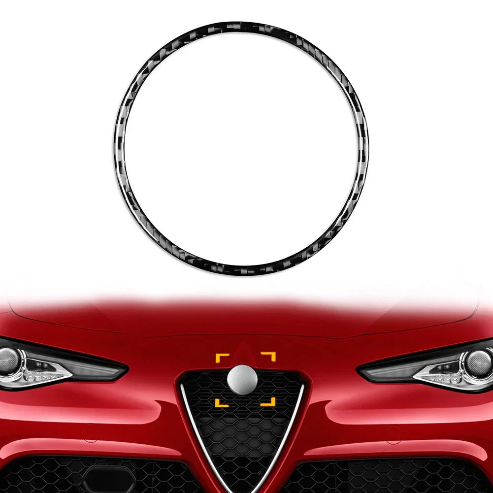 Interior Front Emblem Badge Trim for Alfa Romeo Giulia (2017-2023)