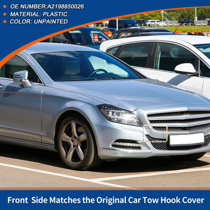 Front Car Bumper Tow Hook Cover for Mercedes-Benz CLS (2012-2018)