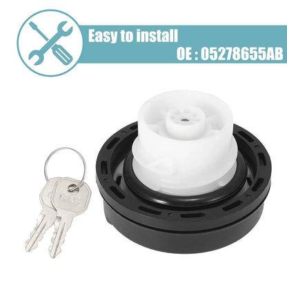 Black Engine Oil Fuel Tank Cap Cover for Dodge (2011-2019)