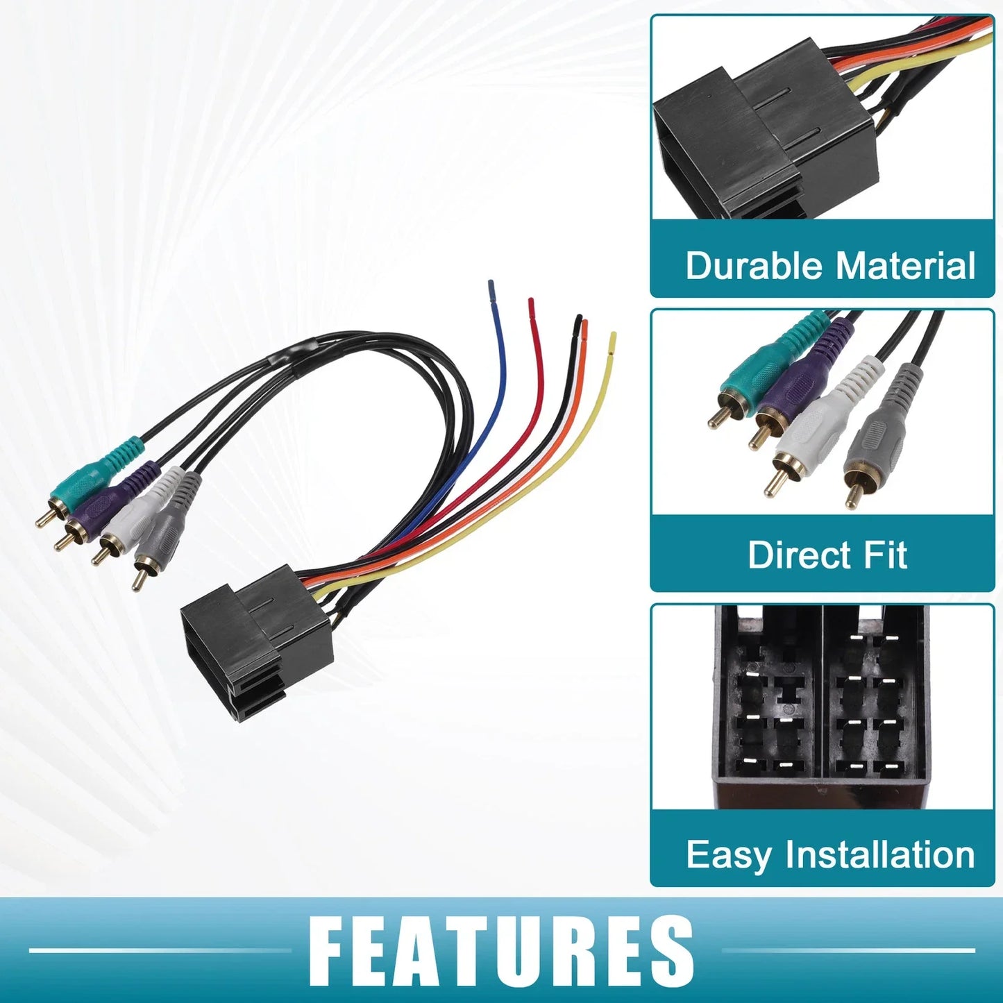 Stereo CD Player Radio Wiring Harness & Antenna Adapter for VW (1980-Present)