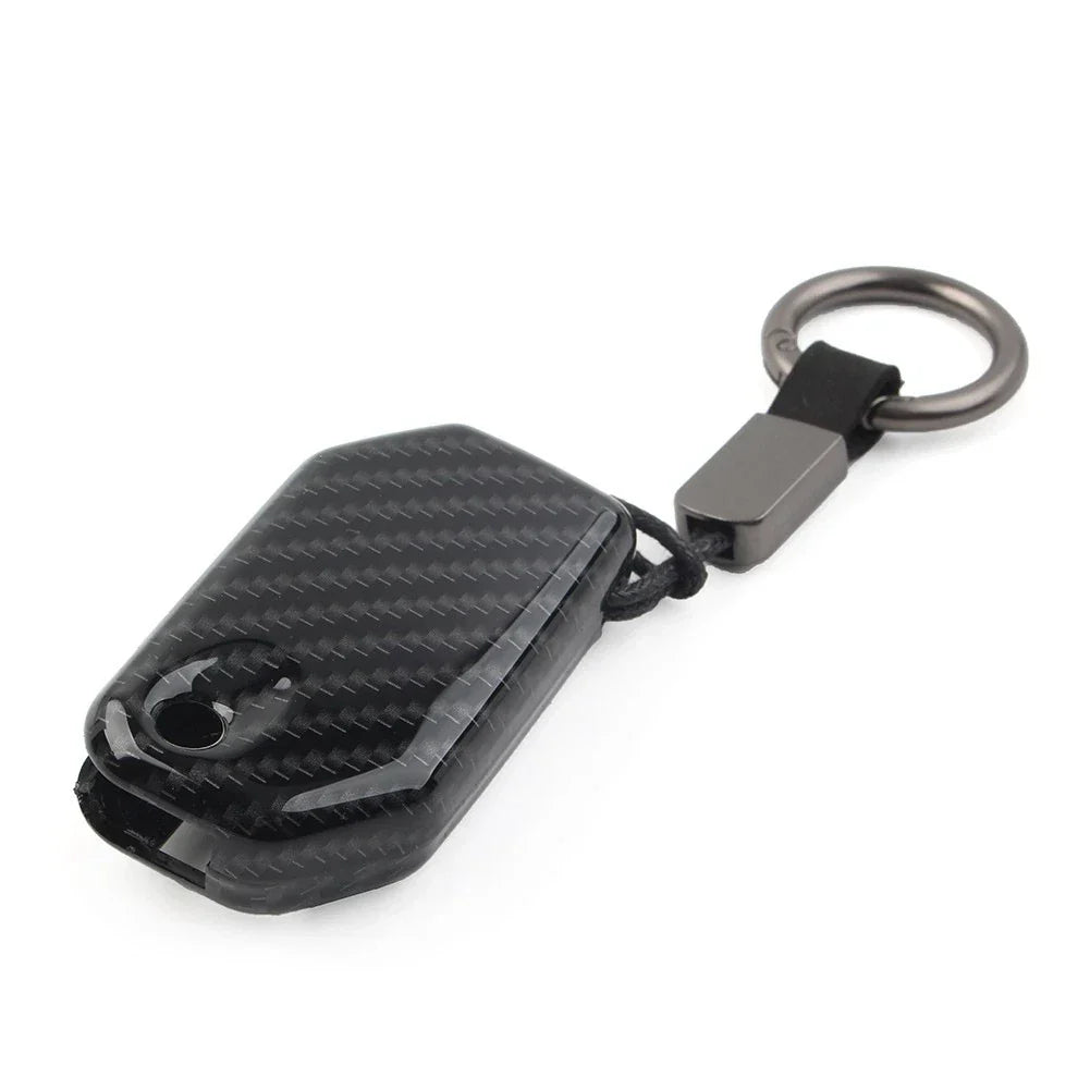 Key Chain Procter Cover Fob Carbon Fiber for BMW F750GS F850GS R1200GS R1250GS (2018-2023)