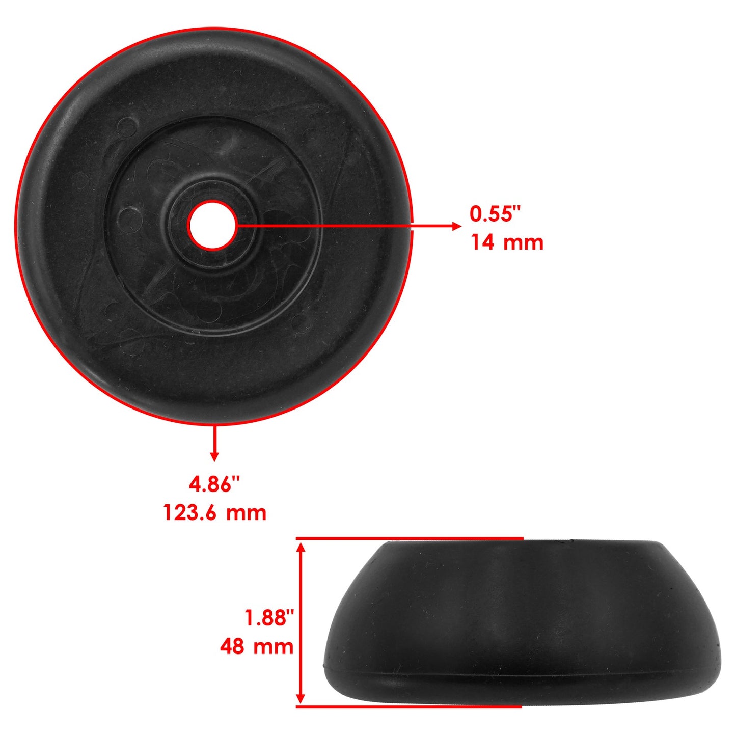 Deck Gauge Wheels for Husqvarna LTH18542 YTH1542 YTH2242 (2005–2015)