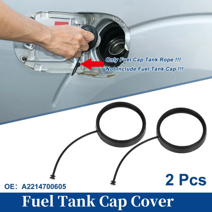 Fuel Tank Cap Tether Rope 2 x Pcs for Mercedes-Benz C230 (2001-2009)