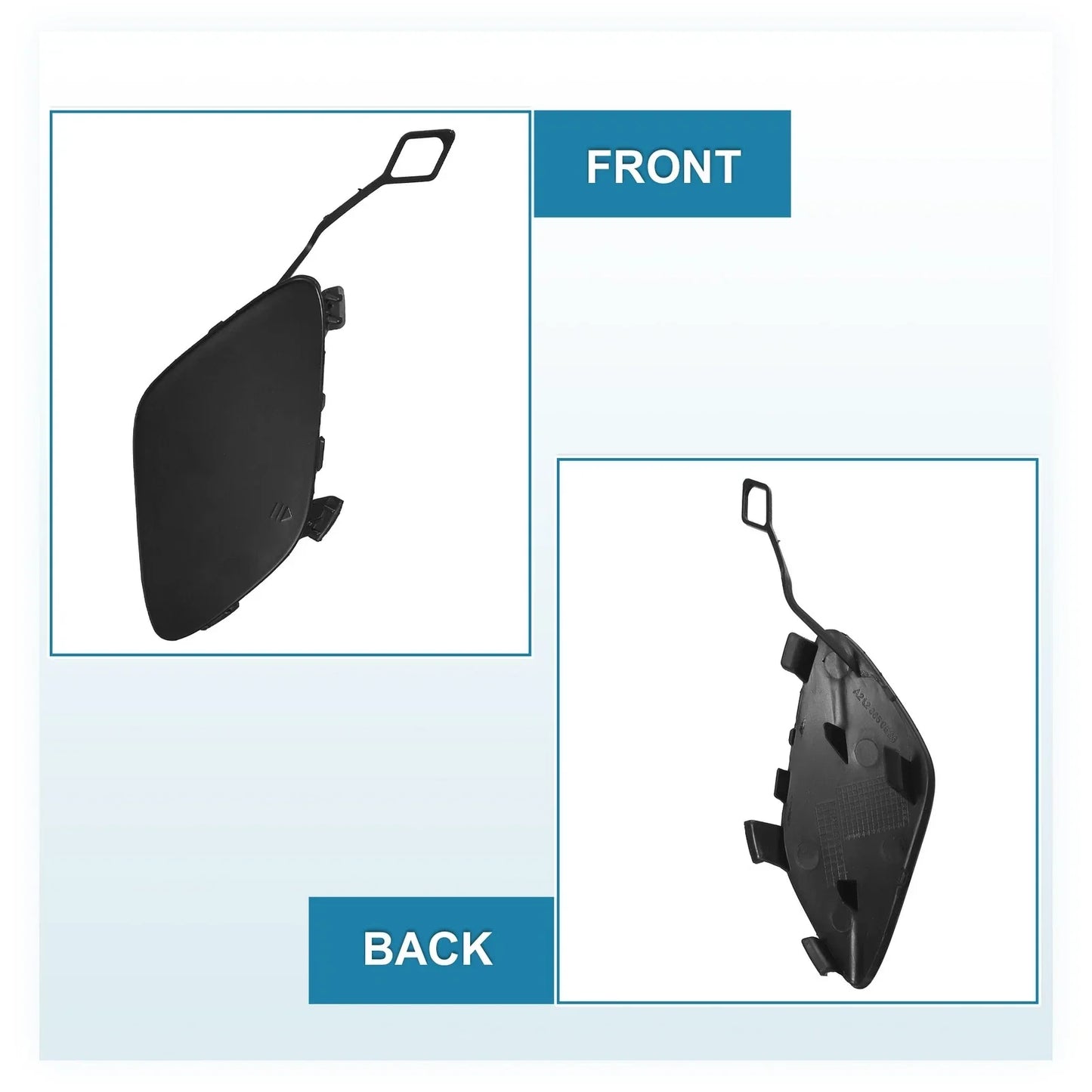 Front Right Bumper Tow Hook Cover for Mercedes-Benz E250 2014-2015 Black
