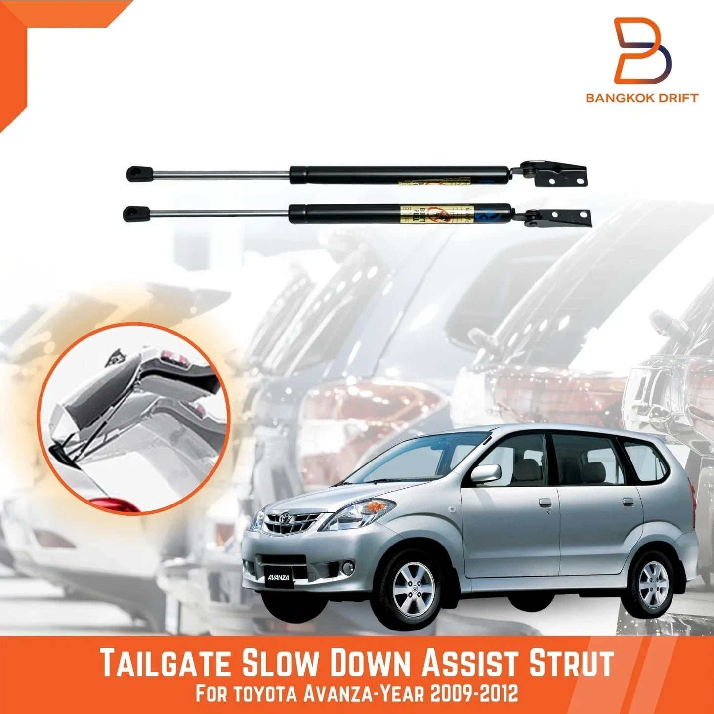 Rear Tailgate Assist Gas Strut Damper for Toyota Avanza (2007-2012)