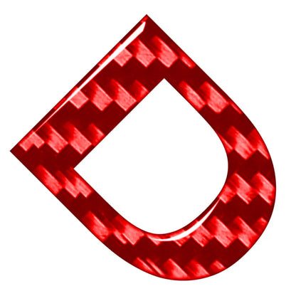 D Carbon Red D Decals Stickers for Car Badge Emblem Alphabet Letter