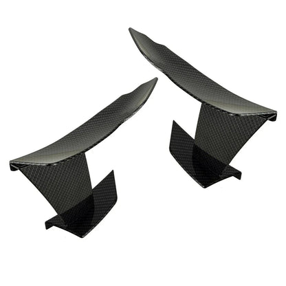 6pcs Carbon Fiber ABS Front Bumper Splitter Fins for Car