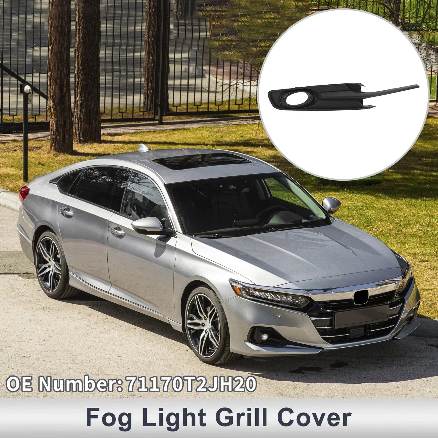 Right Front Fog Light Grill for Honda Accord (2014-2015)