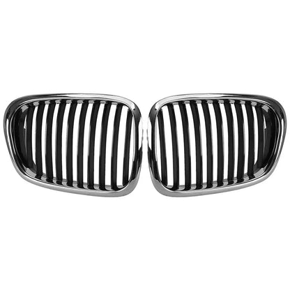 2 x Kidney Radiator Grille Ventilation Grill for BMW 5 E39 M5 (1999-2003)