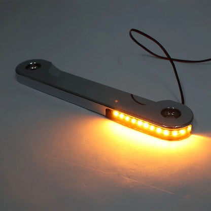 LED Flush Fork Turn Signal Brackets for Harley Street Glide, Electra Glide (2014-2023)