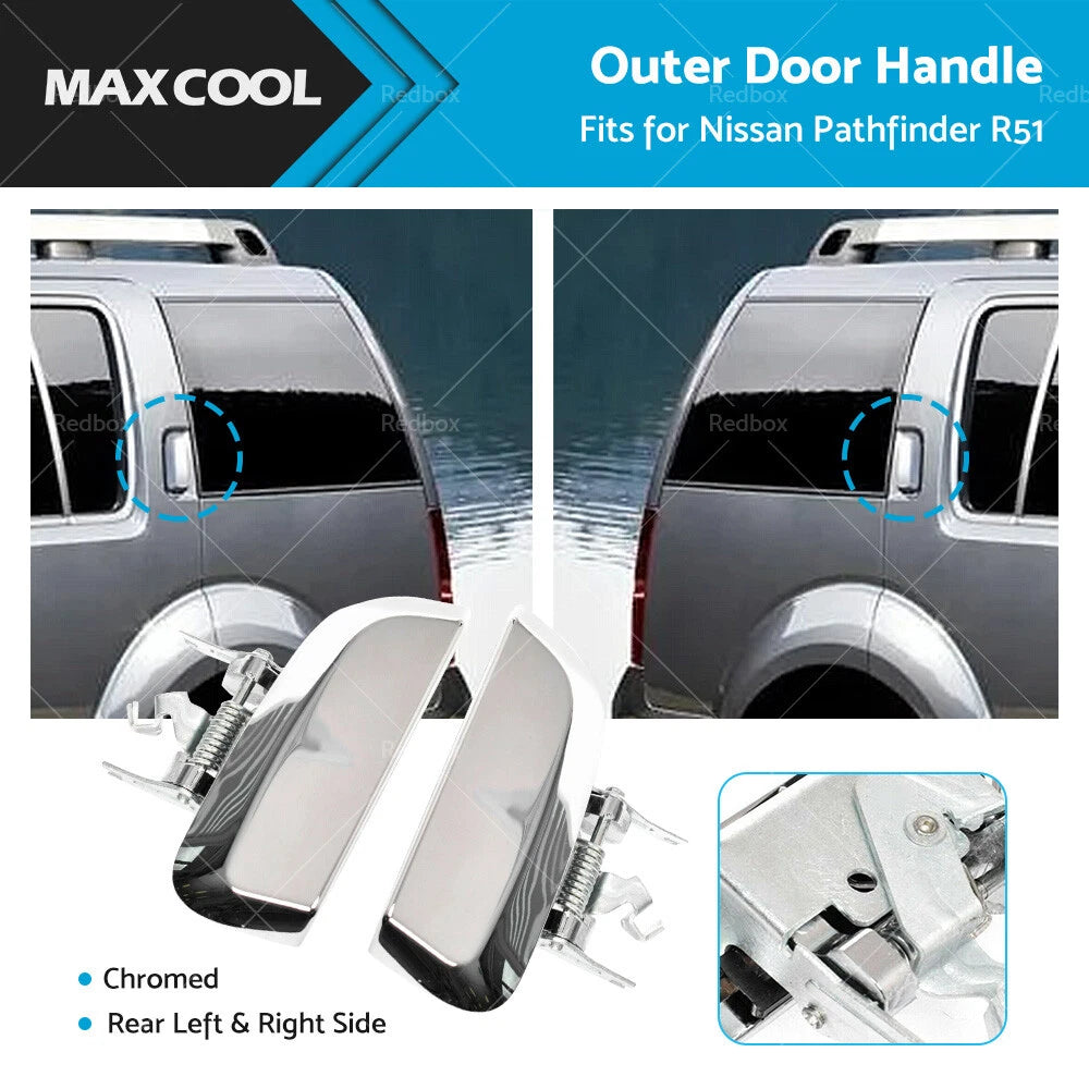 Rear Outer Door Handle Chrome  for Nissan Pathfinder (2005-2013)