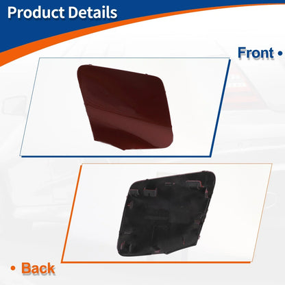 Front Car Bumper Tow Hook Cover for Mercedes-Benz CLS W218 (2012-2018) Red