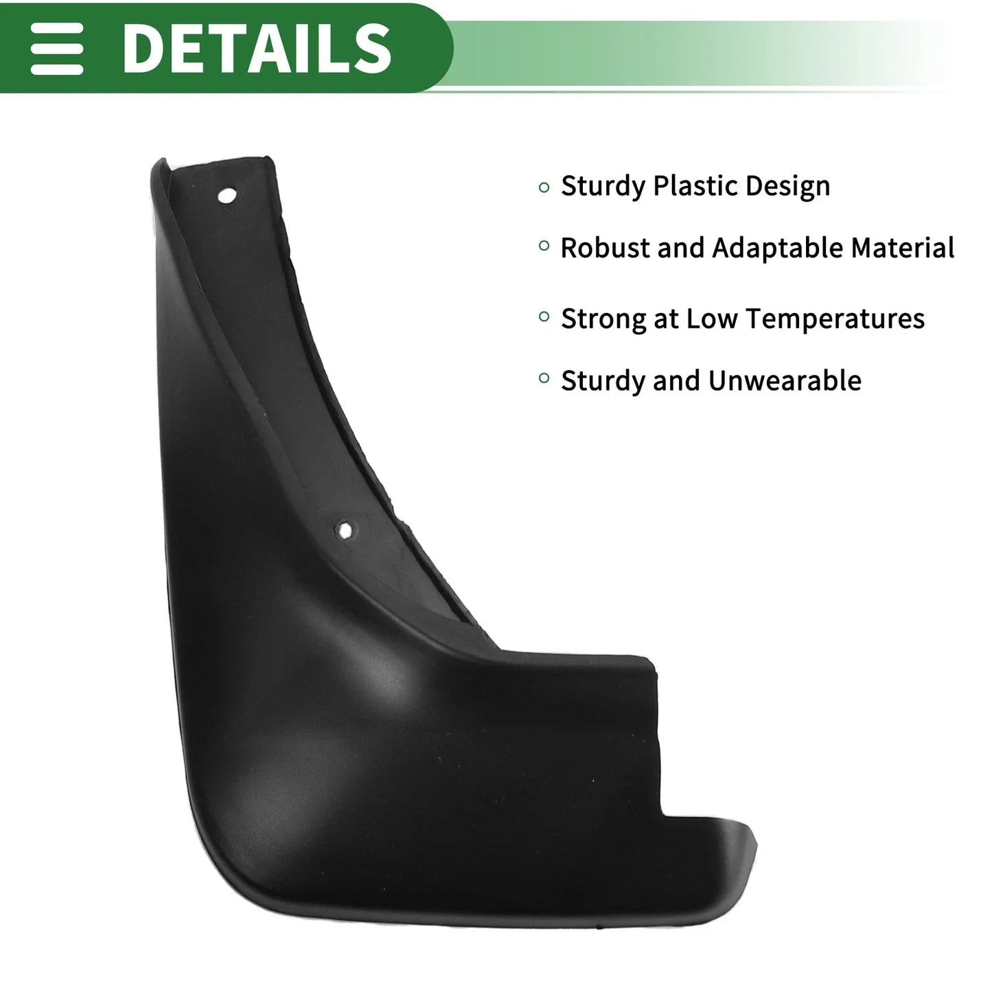Mud Flaps Splash Guards for Hyundai Accent (2011-2017) with Mount Accessories