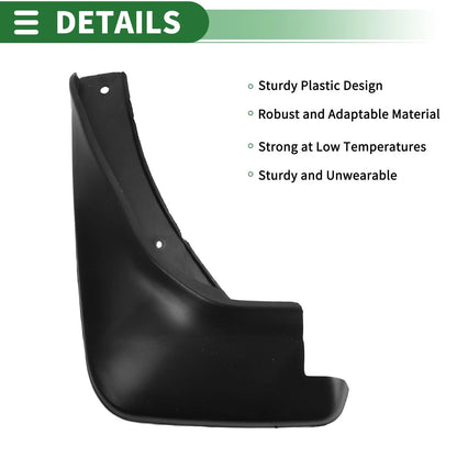 Mud Flaps Splash Guards for Hyundai Accent (2011-2017) with Mount Accessories
