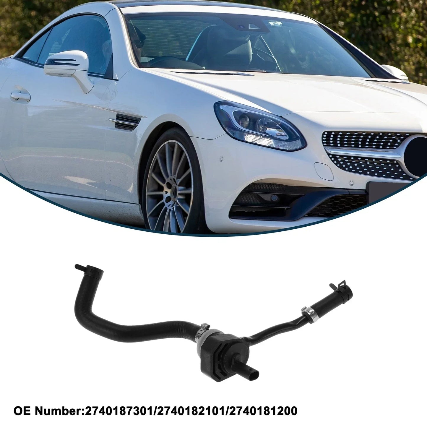 Radiator Hose for Mercedes-Benz CLS 2012-2017 Rubber Hose 2 x 2740187301