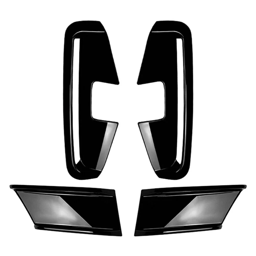 Black Front Bumper Air Vent Spoiler for BMW 4 Series G22 G23 M Sport (20-24)