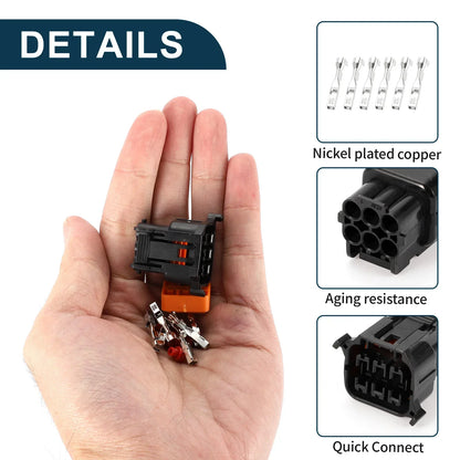 6 Pin Front Headlight Connector Plug for Hyundai Models