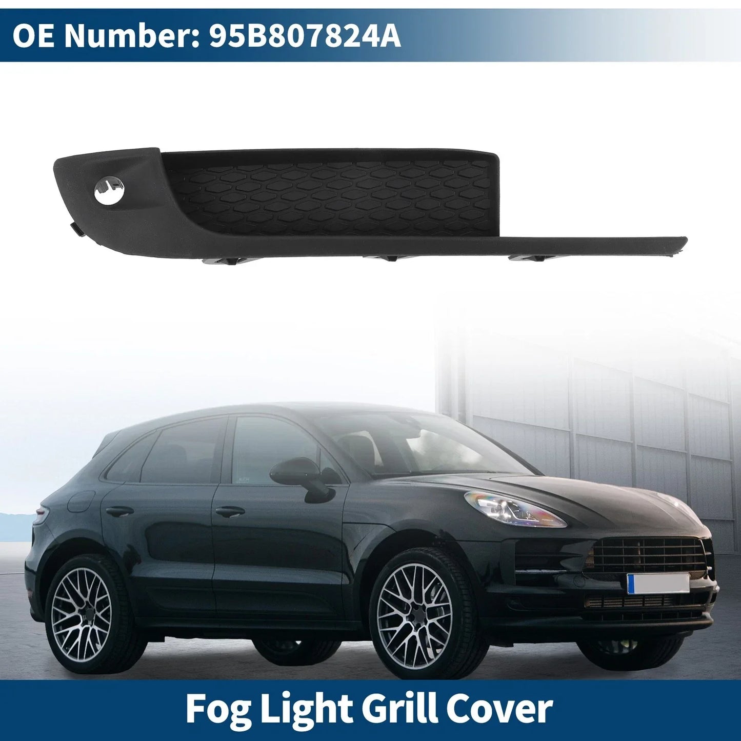 Front Right Fog Light Grill for Porsche Macan (2018-2021)