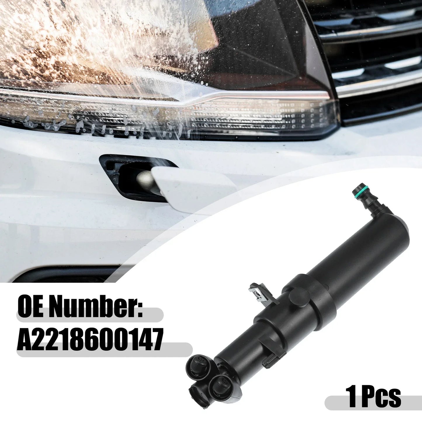 Front Left Headlight Washer Nozzle for Mercedes-Benz S550 S600 (2007-2013)
