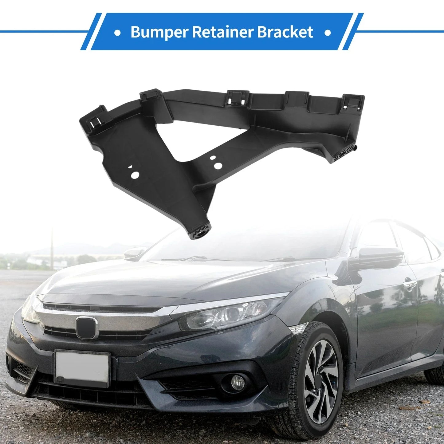 Front Right Bumper Retainer Bracket for Honda Civic (2016-2021)