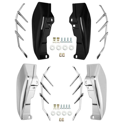 Chrome/Black Mid-Frame Air Deflector Trim for Harley Touring Trike (2009-2023)