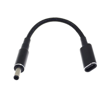 100W PD Charger Cable Type C Female to 4.5mm 3.0mm for Dell Inspiron Latitude
