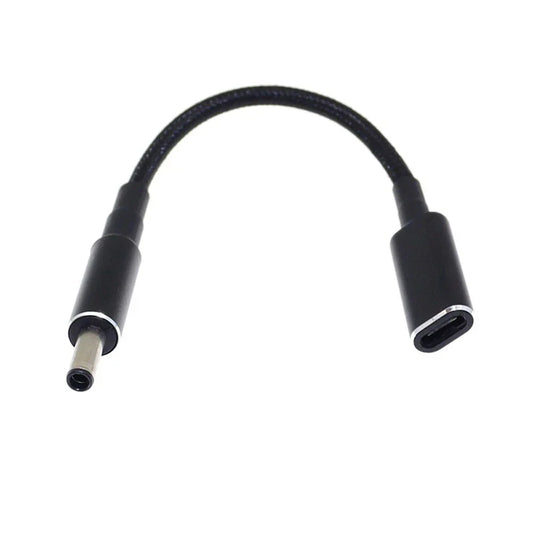 100W PD Charger Cable Type C Female to 4.5mm 3.0mm for Dell Inspiron Latitude