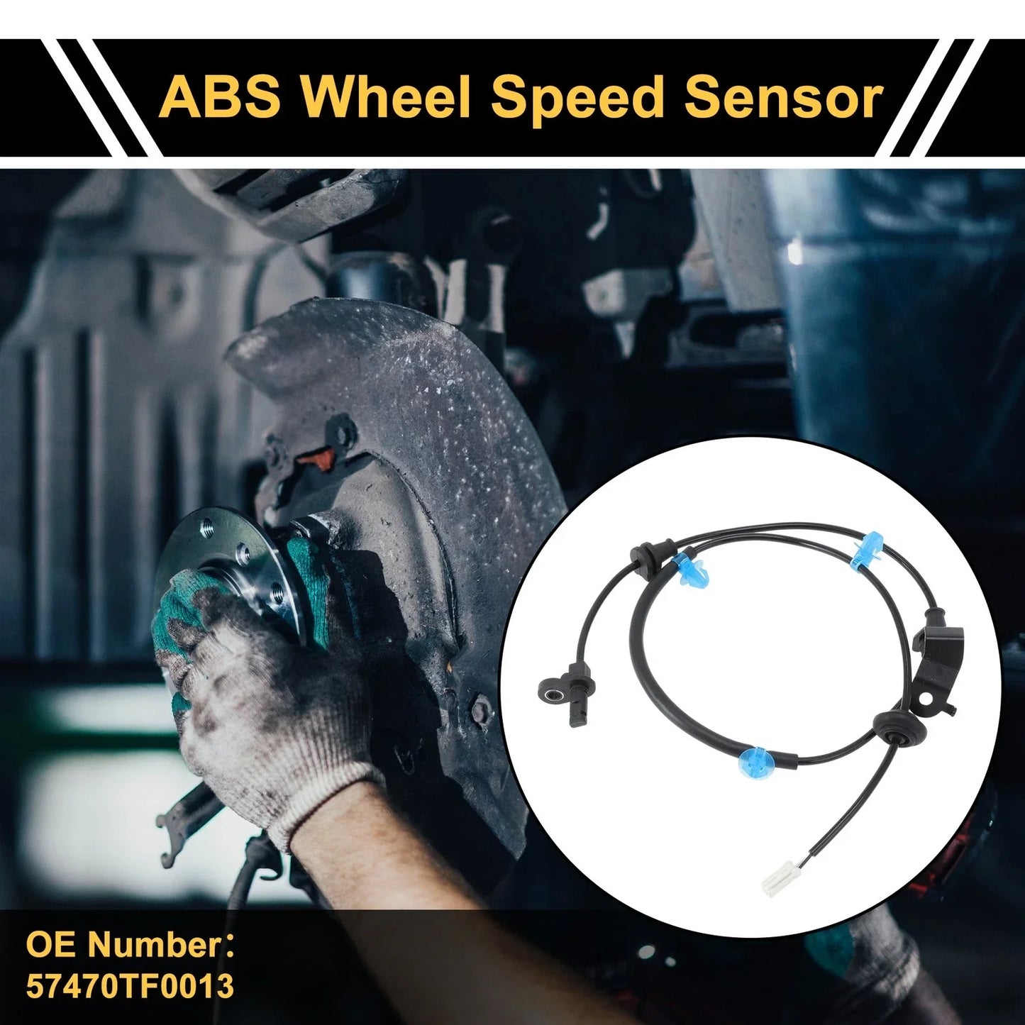 ABS Wheel Speed Sensor for Honda Fit (2009-2013) Rear Right