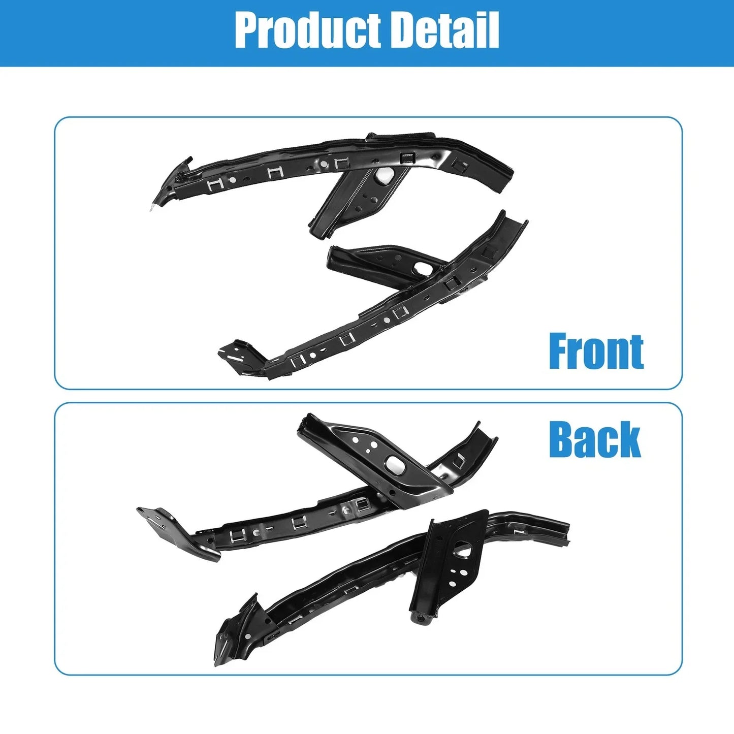 Driver & Passenger Side Headlight Support Mount Bracket for Honda Civic (2006-2011)