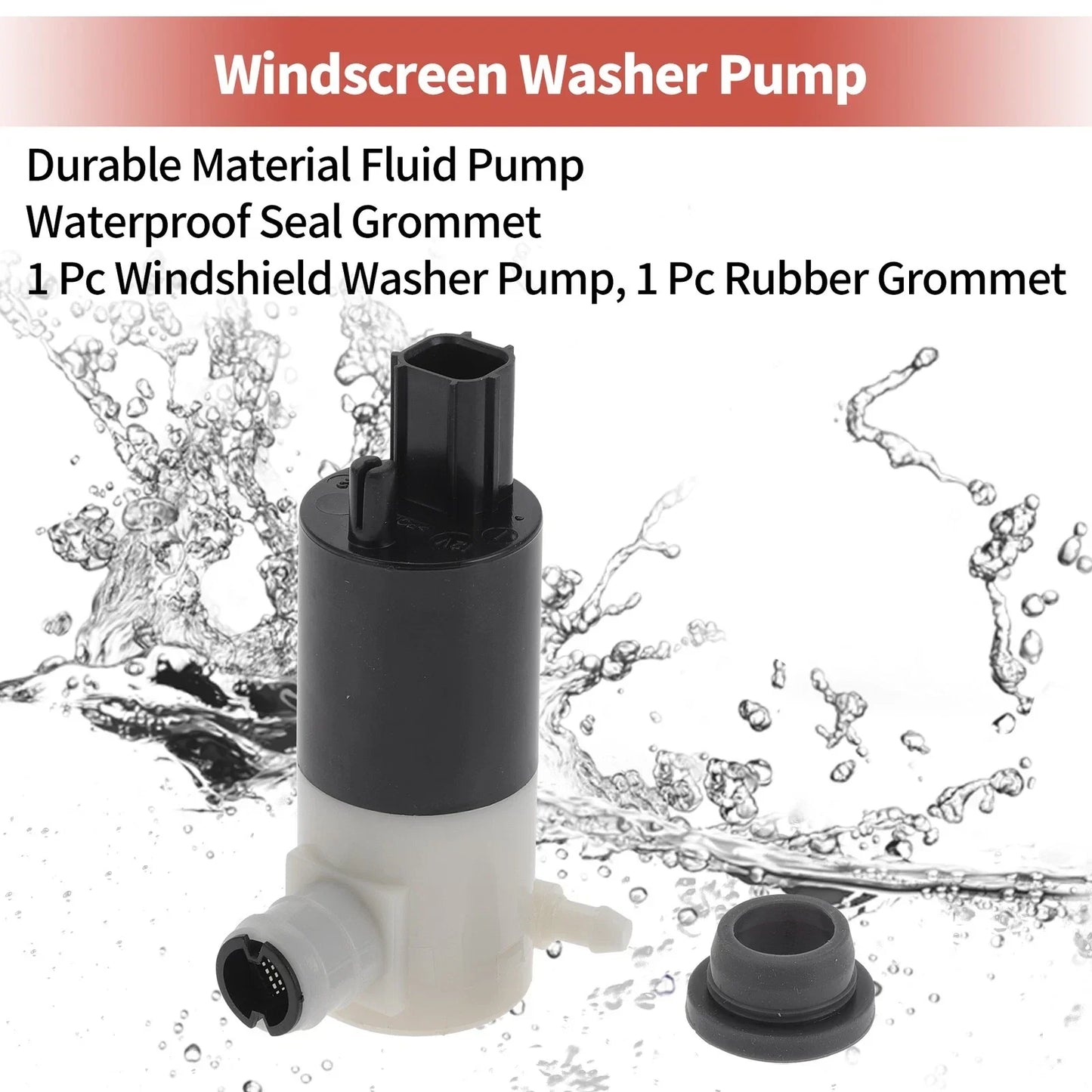 Windshield Washer Pump w/Grommet for Dodge Neon (2000-2005)