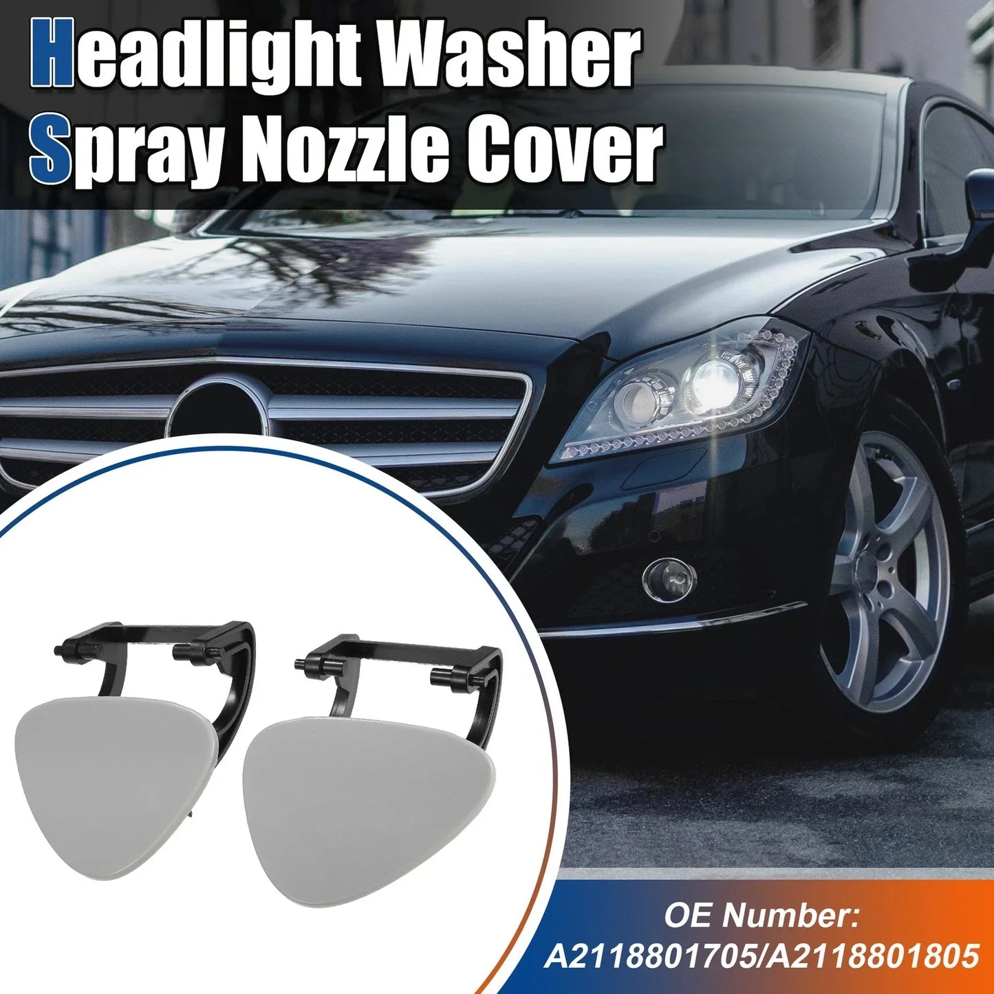 Front Left Right Headlight Washer Spray No.A2118801705 for Mercedes-Benz (2003-2010)