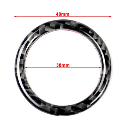 Carbon Fiber Engine Start Stop Button Ring Cover for Mercedes-Benz A B C GLC GLA (2013-2023)