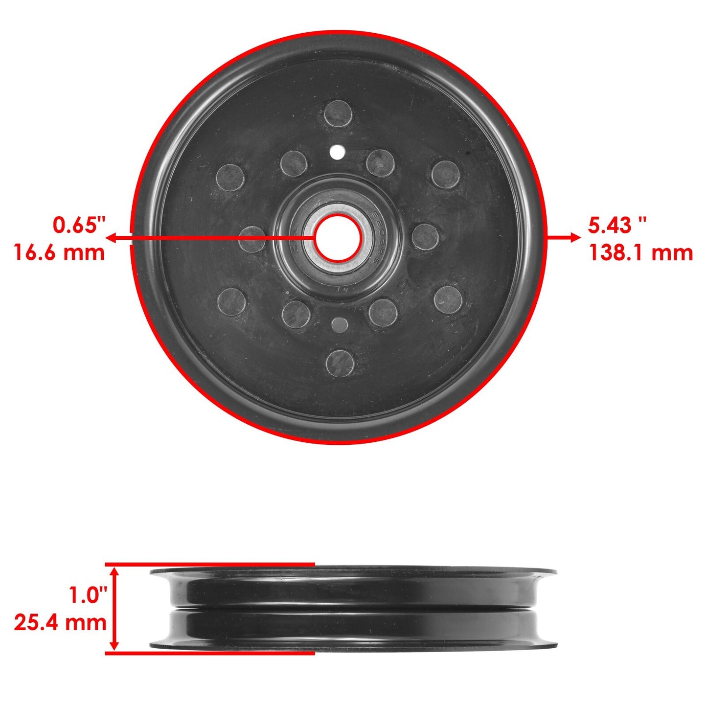 Deck Pulley with Idler Pulley for John Deere Z665 EZtrak Mower (2006–2013)