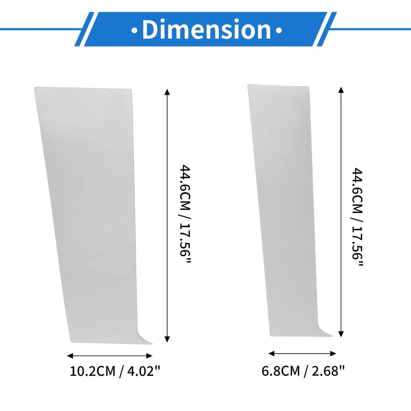 4 Pcs Door Pillar Window Trim for Chevy Colorado (2015-2020) Silver Tone