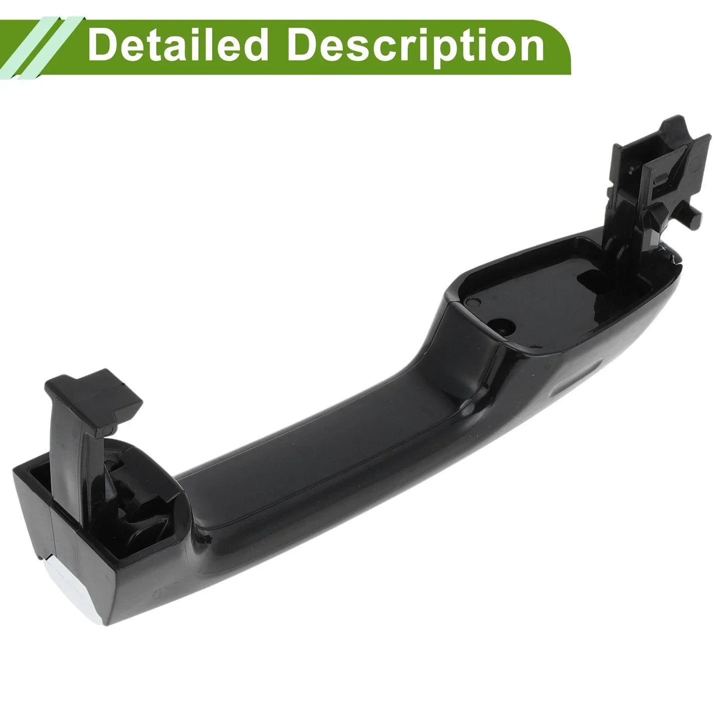 Exterior Door Handle Set for Toyota Lexus GX460 Black Silver Tone (2010-2023)