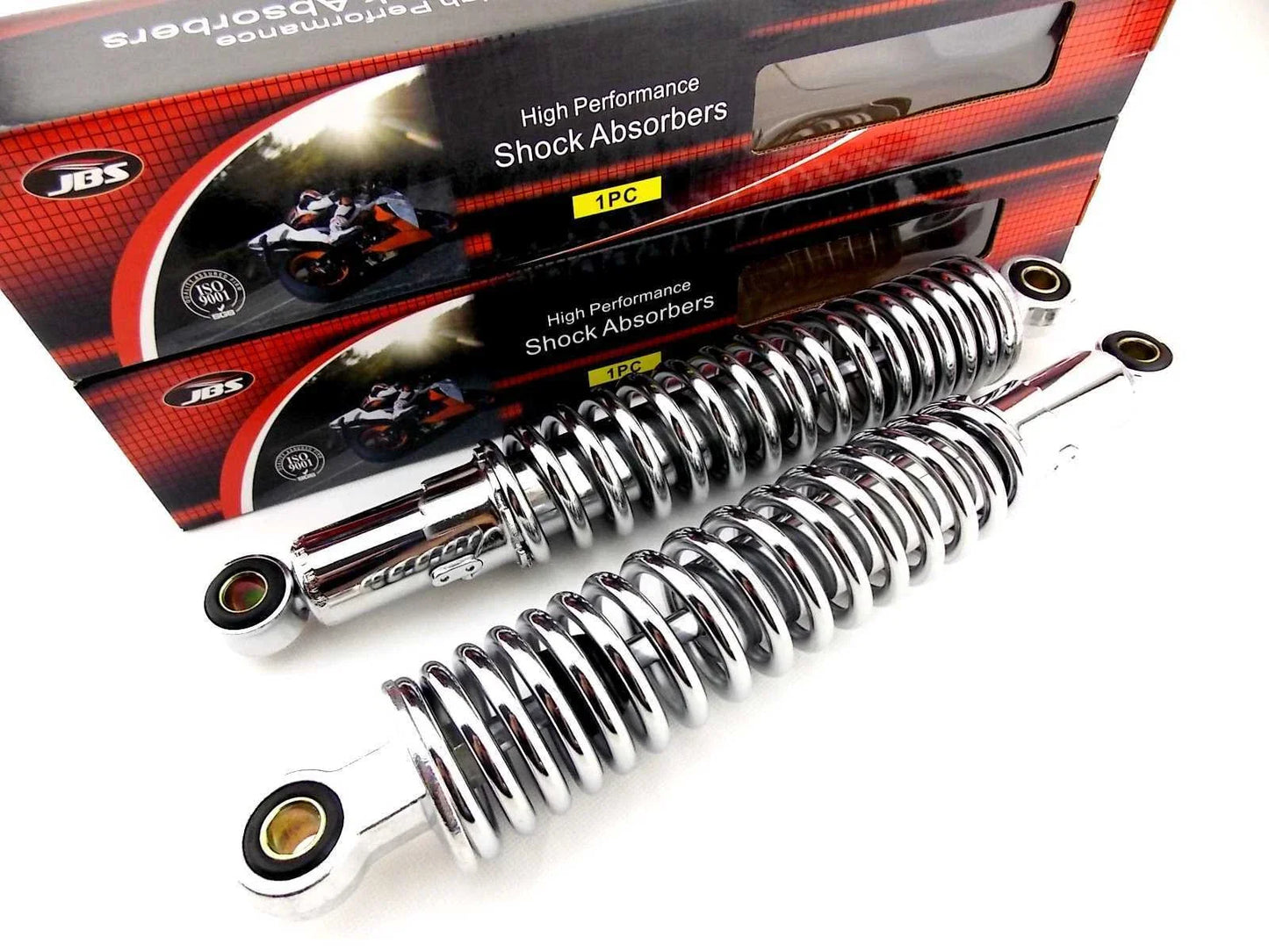 325mm JBS Chrome Rear Shock Absorbers for Honda CB650/SC Nighthawk