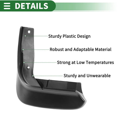 Mud Flaps Splash Guards Front & Rear for Honda Odyssey (2005-2008)