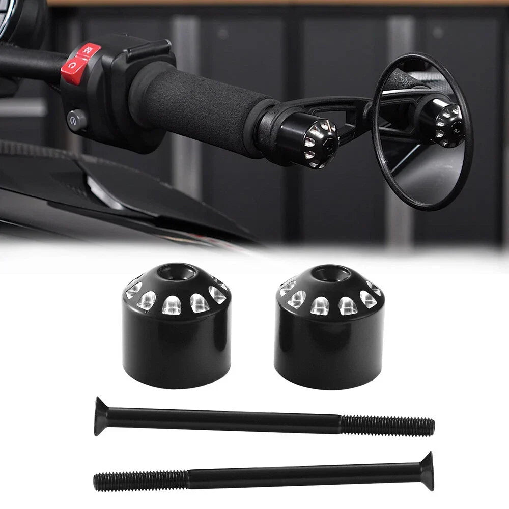 Stainless Steel Handlebar Grips Cap Plug for Can-Am Ryker 600 900 (2019-2024)